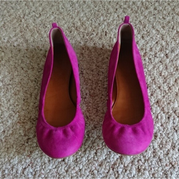J. Crew pink/fuchsia Suede Ballet flat size 6 - Picture 5 of 12